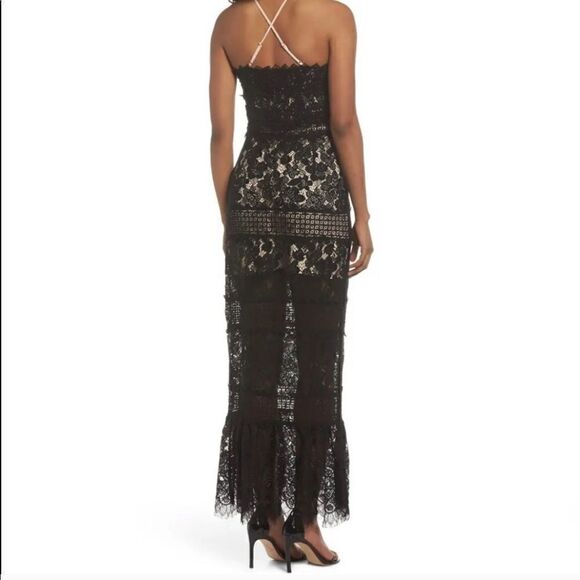 FOXIEDOX Tabitha Black Lace Maxi Dress - Picture 3 of 7